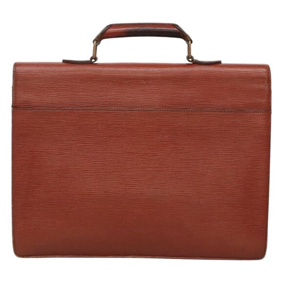 LOUIS VUITTON Epi Serviette Conseiller Briefcase Brown M54423 LV Auth 118307 - Picture 2 of 16
